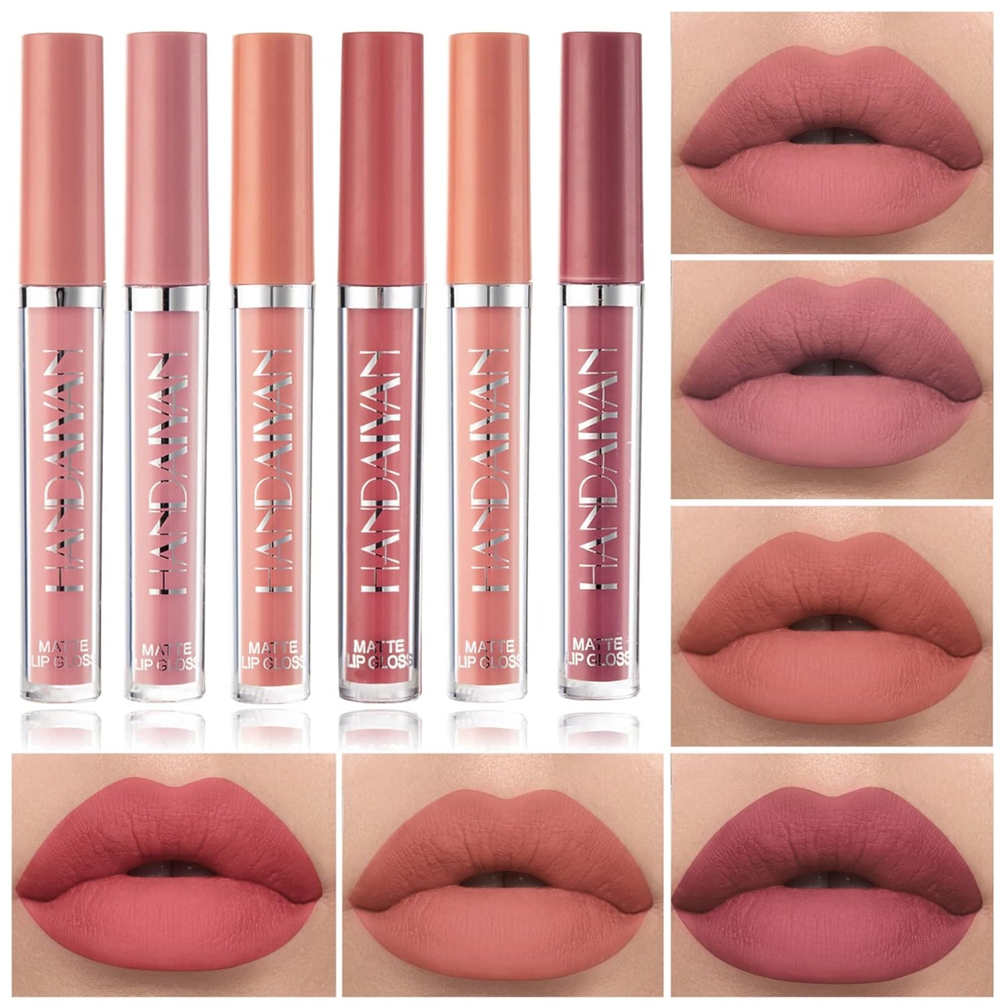SET LABIALES MATE HANDAIYAN + EXFOLIANTE DE LABIOS 2 en 1